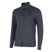 Pánska turistická mikina so zipsom 4F MENS FLEECE PLM013-22S-ANTHRACITE