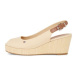 Tommy Hilfiger Espadrilky Iconic Elba Sling Back Wedge FW0FW04788 Béžová