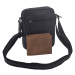 Pánske kožené crossbody čierna nappa V 250586