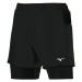 Men's shorts Mizuno ER 5.5 2in1 Short Black