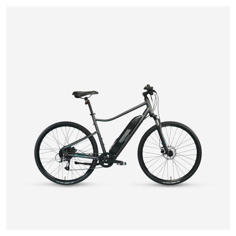 Elektrický trekingový bicykel 500 E sivý
