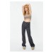 Trendyol Black More Sustainable High Waist Wide Leg Jeans