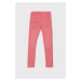 Detské nohavice Tom Tailor ružová farba, jednofarebné