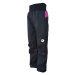 Children's softshell pants SUMMER / black-blackberry