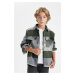 DEFACTO Boy Oversize Wide Pattern Checkered Polo Collar Flannel Long Sleeve Shirt