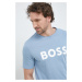 Bavlnené tričko BOSS BOSS CASUAL pánske,s potlačou,50481923
