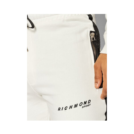 John Richmond Teplákové nohavice Sonnuti UMP22139PA Biela Regular Fit