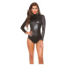 Sexy KouCla Latex Look Body backfree black