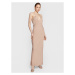 Calvin Klein Večerné šaty Shine Slip K20K205019 Béžová Regular Fit
