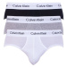 Súprava troch classic fit slipov v sivej, bielej a čiernej farbe Calvin Klein Underwear