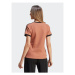 Adidas Tričko 3-Stripes Slim T-Shirt IC5464 Hnedá