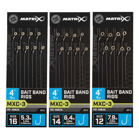 Matrix náväzec mxc-3 4 "bait band rigs - veľkosť háčika 16 nosnosť 2,4 kg