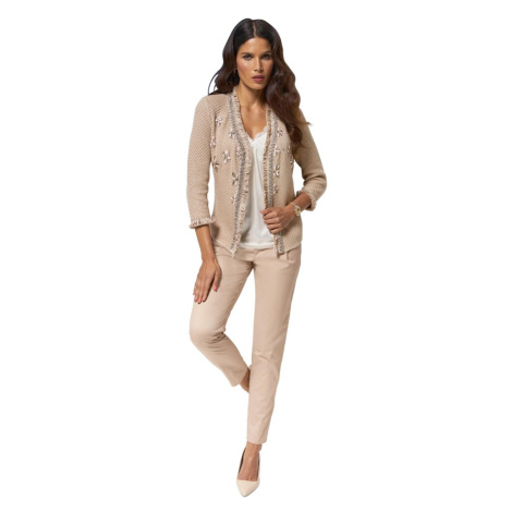 heine Plisované nohavice  béžová