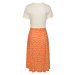 VIVANCE Šaty  oranžová / biela