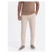 Ombre CARROT men's pants in structured two-tone knit - beige