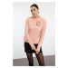 Trendyol Powder Rose Detailed Soft Texture Knitwear Sweater