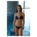 Trendyol Silvery Regular Bikini Set with Black Balconette Accessory