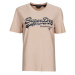 Superdry  VINTAGE LOGO BOROUGH TEE  Tričká s krátkym rukávom Béžová