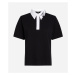 Tričko Karl Lagerfeld Karl Signature Polo Black