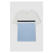 DEFACTO Boy's Crew Neck Color Block Pique Short Sleeve T-Shirt