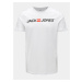 Biele tričko s potlačou Jack & Jones