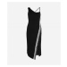 Šaty Karl Lagerfeld Logo Tape Jersey Dress Čierna