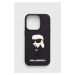 Puzdro na mobil Karl Lagerfeld iPhone 14 Pro 6.1" čierna farba