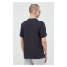Bavlnené tričko New Balance MT23567PHM-PHM, čierna farba, jednofarebné
