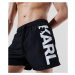 Plavky Karl Lagerfeld Karl Logo Short Boardshorts Black