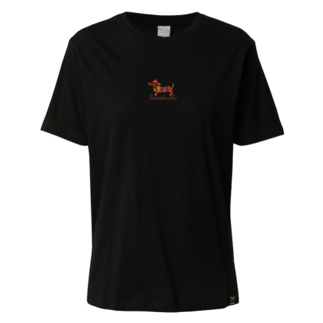 Iriedaily Tričko 'Dacksi'  zmiešané farby / čierna