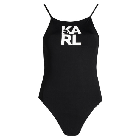 Karl Lagerfeld  KL22WOP01 | Printed Logo  Plavky Čierna