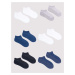 Chlapecké kotníkové tenké bavlněné ponožky Basic Plain Multicolour model 17179138 - Yoclub