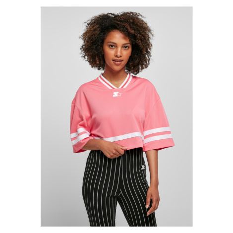 Women's Cropped Mesh Jersey Starter pinkgrapefruit/white