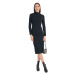 Jacqueline de Yong Dámske šaty JDYSIA Regular Fit 15270897 Black S