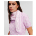 Šatka Karl Lagerfeld K/Monogram Pleated Scarf Orchid Pink