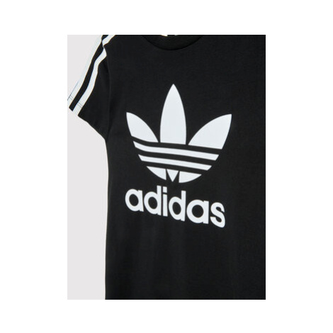 Adidas Každodenné šaty adicolor HK0289 Čierna Slim Fit