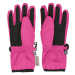 Dievčenské lyžiarske rukavice COLOR KIDS Gloves - Waterproof-5381-Pink Glo