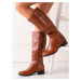 DIAMANTIQUE CLASSIC BROWN BOOTS MADE OF ECO LEATHER