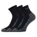 Voxx Vector Unisex ponožky s voľným lemom - 3 páry BM000000615800101466 čierna
