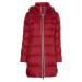 Tommy Hilfiger Bunda - GLOBAL STRIPE DOWN COAT červená