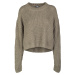 Women's wide oversize sweater olive