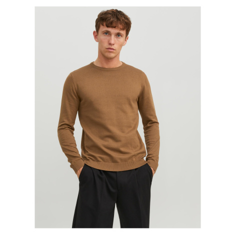 Brown Mens Basic Sweater Jack & Jones Basic - Men