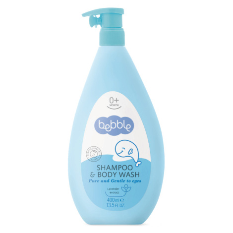 Detský šampón a umývací gél s levanduľou Bebble 400 ml