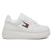 Tommy Jeans Sneakersy Tjw Retro Basket Flatform Ess EN0EN02506 Biela