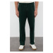 Trendyol Emerald Green Straight Cut Stripe Detailed Sweatpants