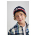 DEFACTO Boy's Woven Labeled Knitwear Beret