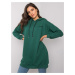 Dark green women's hoodie