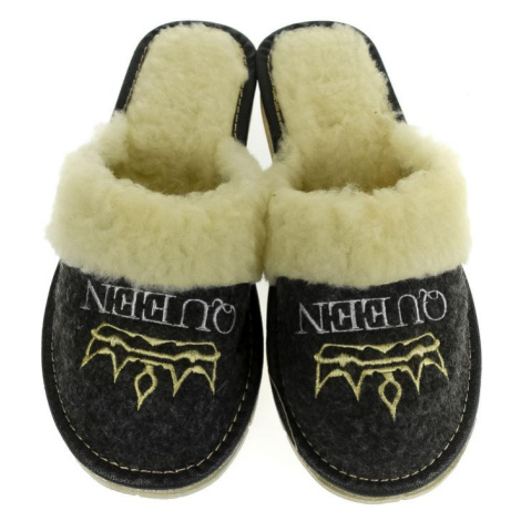 Dámske čierne papuče QUEEN John-C