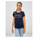 Tmavomodré dievčenské tričko SAM 73 Axill