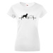 Dámské tričko pre milovníkov psov  Zlatý retriever tep  - darček pre psíčkarov